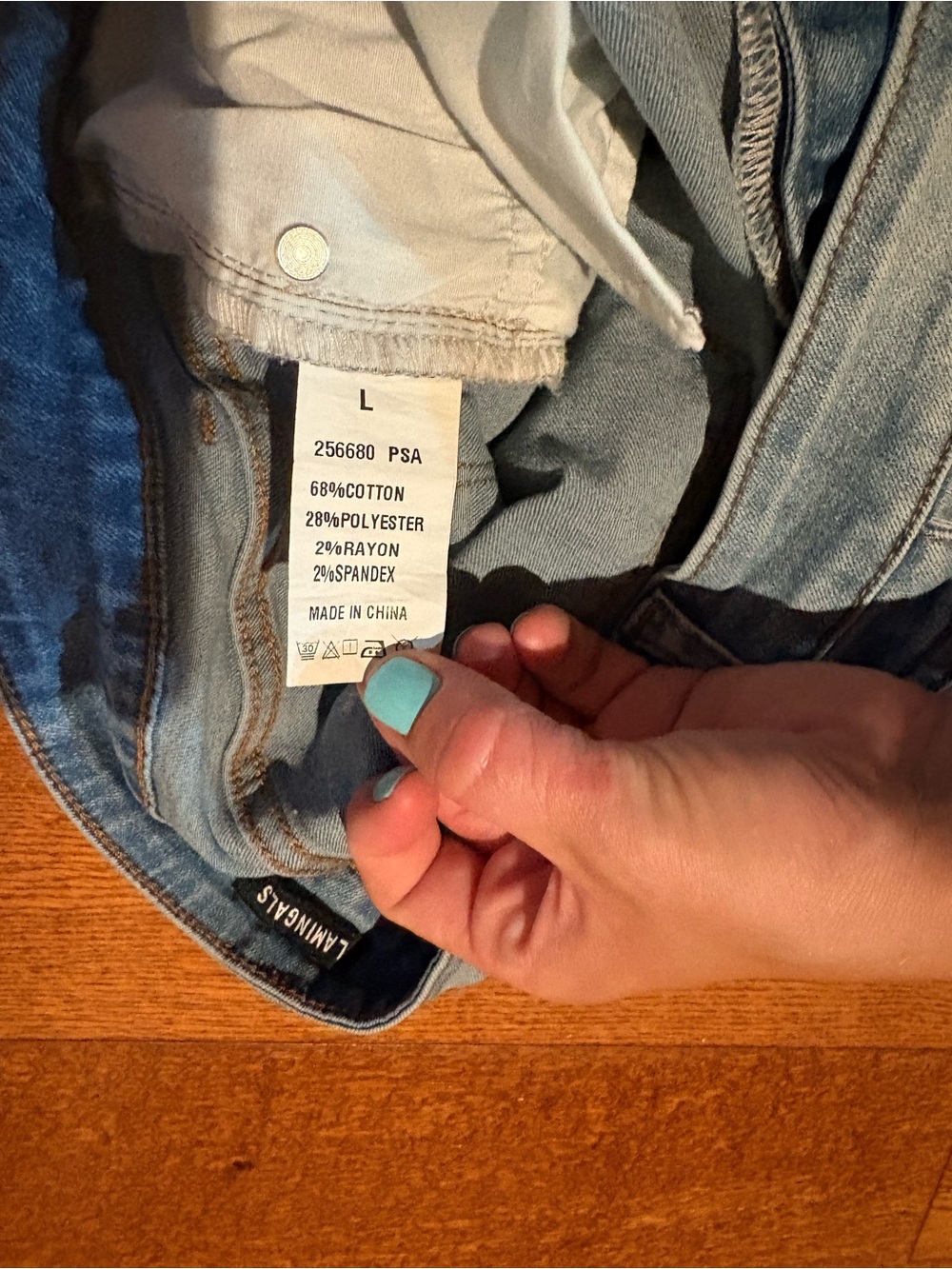 Wide Bottom Capris with Embroidered Hem - Picture 3 of 7